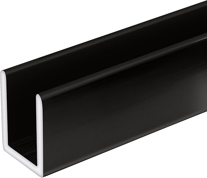 Brixwell SDCD38GM-CCP36-XCP5 Gun Metal 3/8" Fixed Panel Shower Door Deep