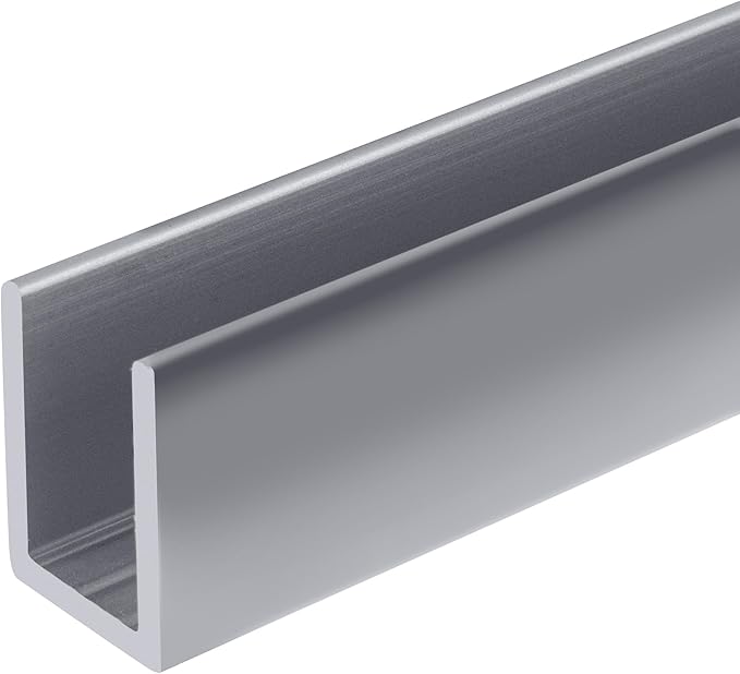 Brixwell SDCD3812BA-CCP18-XCP10 Brite Anodized Frameless Shower Door Aluminum
