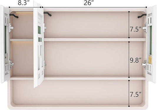 35x28 Inch Bathroom Mirror Cabinet