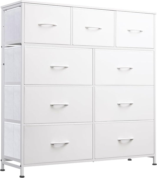 WLIVE 9-Drawer Dresser, Fabric Storage Tower