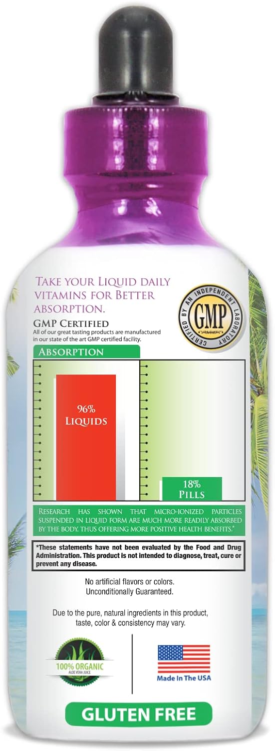 Maximum Strength Liquid Biotin Drops w/ 12,500 MCG – Best Vitamins for Fast Hair Growth, Reduced Hair Loss, Healthy Skin & Strong Nails -5X More Potent Than Pills– Max Absorption, Vegan– 4oz, 30 Serv