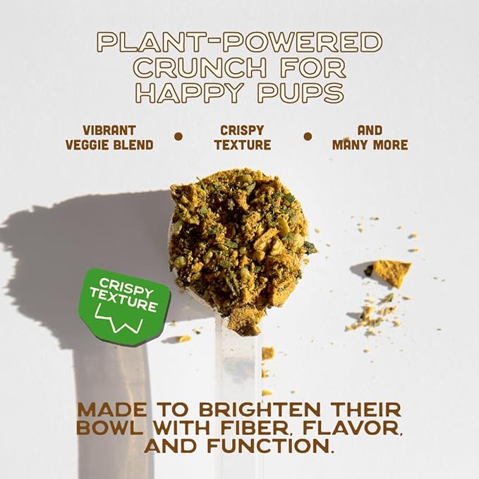 Smart Cookie Natural Dog Food Topper - Veggie - Dog Meal Mixer for All Ages - Vegan Food Topper for Picky Eaters and Boosting Nutrition - Non GMO, Made in The USA - 7 oz Bag (15 Day Supply)