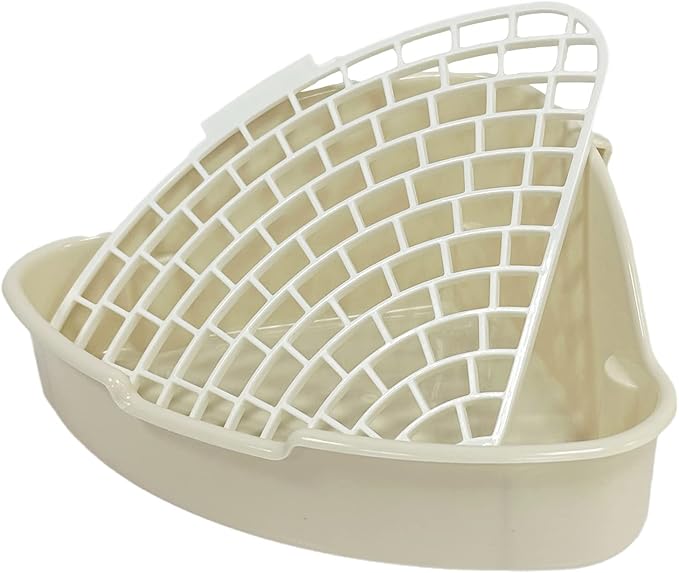 Small Animal Corner Litter Box, Cage Potty Trainer for Hamster, Rabbit, Guinea Pig, Ferret, Gerbil, Chinchilla (1)