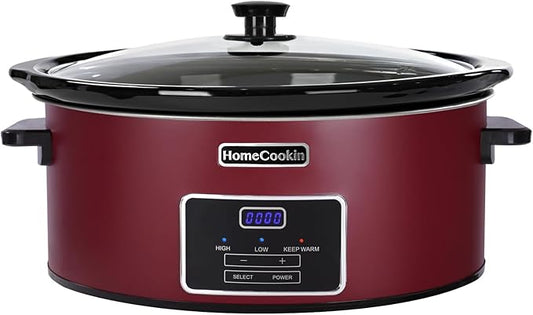 HOMECOOKIN 8 Quart Programmable Slow Cooker, Kitchen Appliances, Perfect