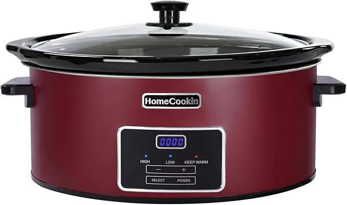 HOMECOOKIN 6 Quart Programmable Slow Cooker, Kitchen Appliances, Perfect