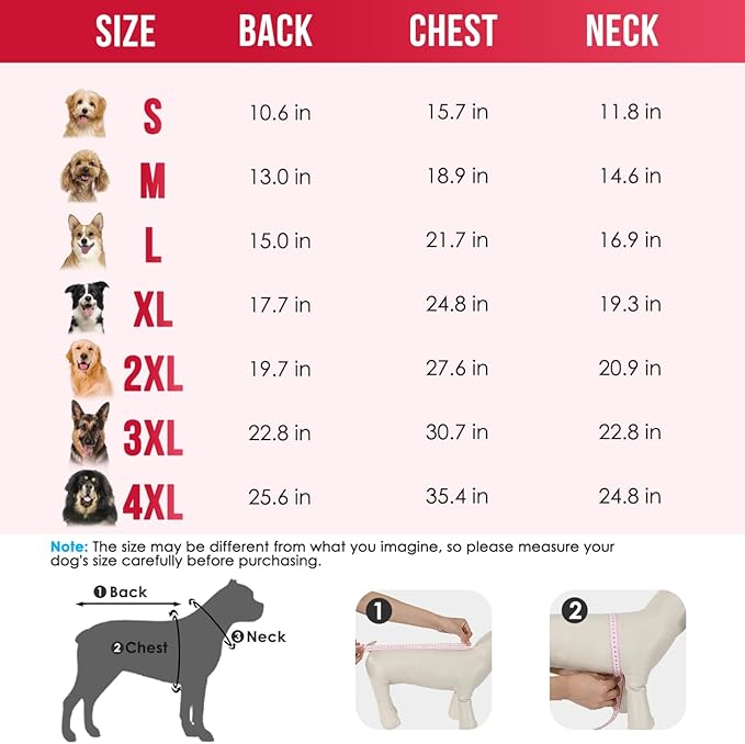 SlowTon Dog Hoodie Tie Dye - Warm Dog Sweater Hoodies with Pocket, Fall Winter Dogs Coat Jacket Pet Outfit Puppy Hooded Sweatshirt Clothes for Small Medium Large Dogs Boy Girl (Red, 3XL)