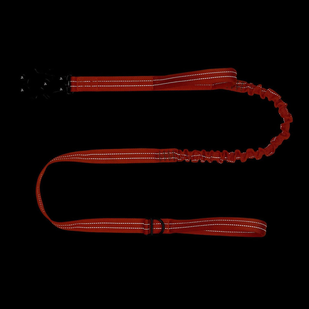 ICEFANG Tactical Dog Leash,K9 Training Walking Bungee Lead with 2 Control Handle,Heavy Duty Quick Release Metal Clasp,for Medium Large Breed (Reflective Orange, 6 FT)