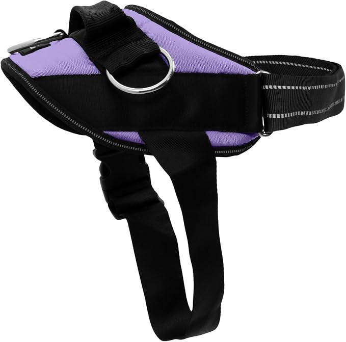 ShawnCo Essential Dog Harness, No-Pull Pet Vest (ICY Lilac,XL) | 3 Leash Clips, Easy On, No-Choke, Reflective, Adjustable Fit, Padded Comfort, Control Handle, For Small, Medium & Large Dogs