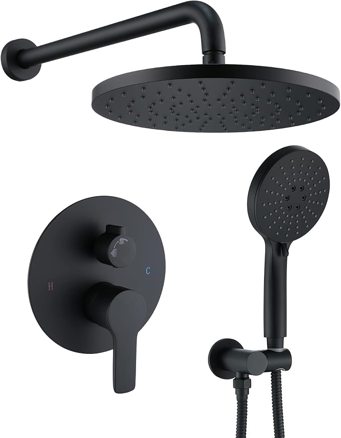 Iriber Shower System Wall Mounted Shower Faucet Mixer Set