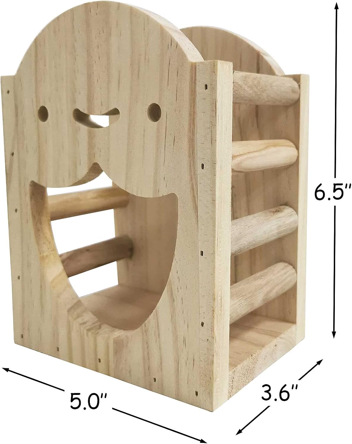kathson Rabbit Hay Feeder Rack Wood Grass Holder Less Wasted Hay Box Food Feeding Manger Hanging Hay Dispenser for Bunny Chinchilla Guinea Pigs Small Animals