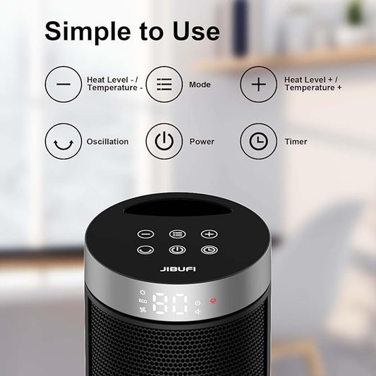 Ceramic Space Heater, Portable Indoor Heater