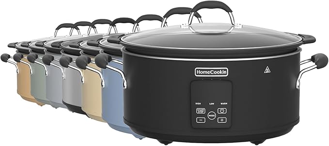 HOMECOOKIN Slow Cooker, Extra Large 10 Quart Digital Programmable Slow Cookers