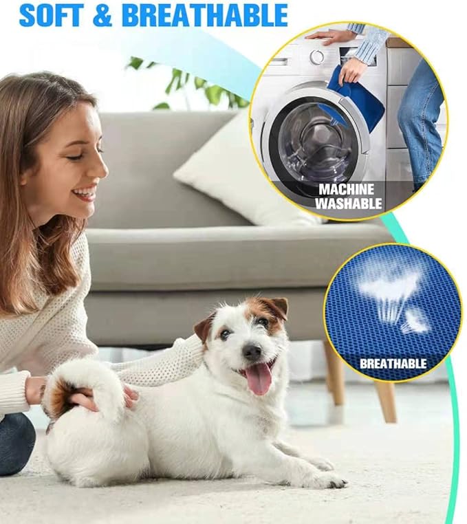10 in 1 Dog Pet Grooming Hammock Harness with Nail Clippers/Trimmer, Nail File,Dog Nail Hammock, Dog Grooming Sling for Nail Trimming/Clipping (XXXL/Under 130lb, Blue)