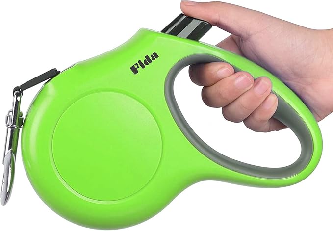 Fida Retractable Dog Leash, 16ft Heavy Duty Pet Walking Leash for Large Dog up to 110 lbs, Tangle Free. One-Hand Brake (Large, Green)