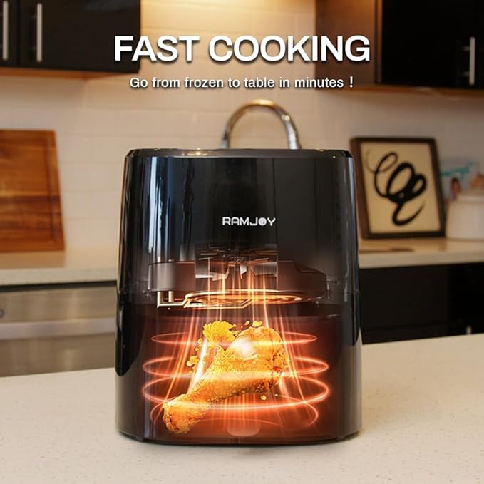 Air Fryer 3.8 Quarts for 1-2 people, 8-in-1 Functions, Air Fry, Digital Small
