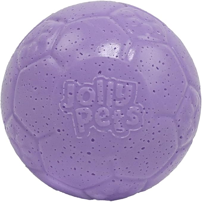 Jolly Pets Mini Jolly Soccer Ball; Floating-Bouncing Dog Toy; 4" Light Purple