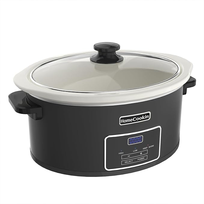 HOMECOOKIN 8-Quart Programmable Slow Cooker