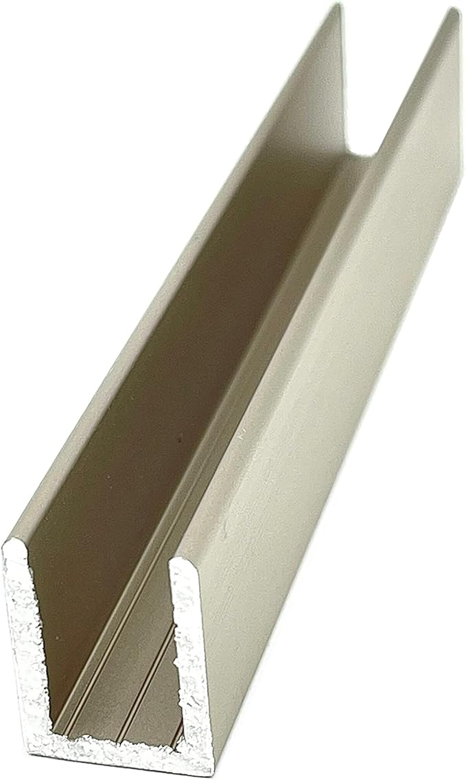 Brixwell SDCD38SN-CCP48-XCP10 Satin Nickel 3/8" Fixed Panel Shower Door Deep