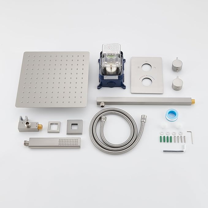 Iriber Thermostatic Shower System Wall Mount