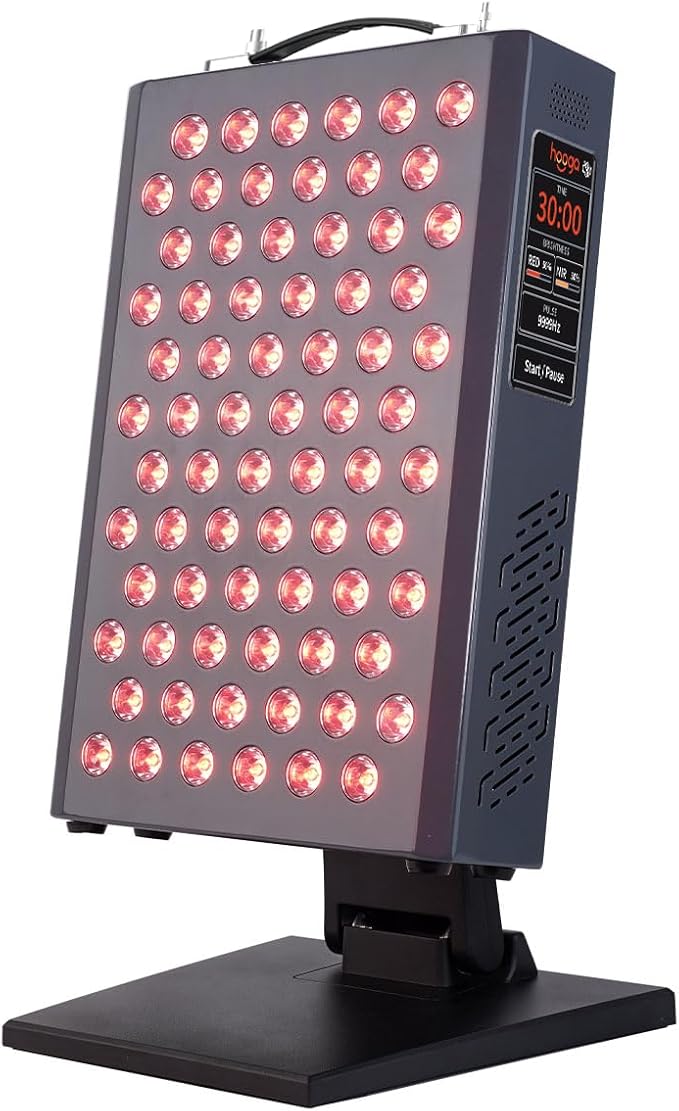 Hooga Red Light Therapy Panel, 72 High-Efficiency Low-Level LEDs, Flicker-Free