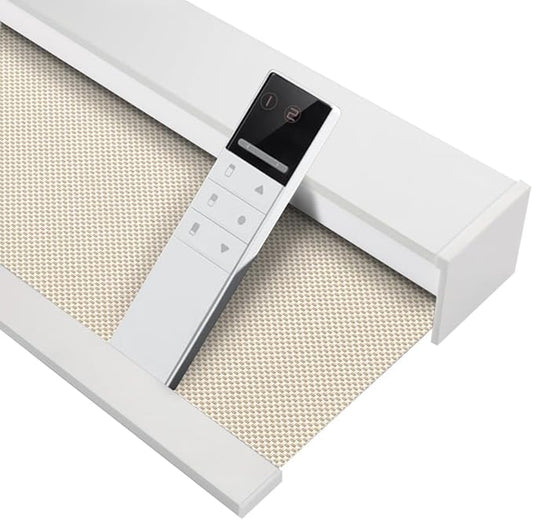 Motorized Blinds with Remote Window Roller Shade Wireless Rechargeable Motor