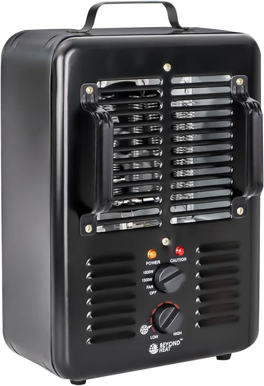 Milkhouse Space Heater, 1300W/1500W Electric Heater