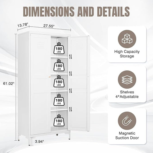 Yizosh Metal Storage Cabinet
