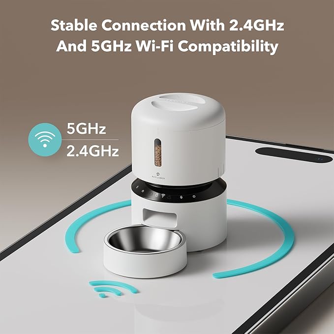PETLIBRO Automatic Cat Feeder, 5G WiFi Automatic Pet Feeder