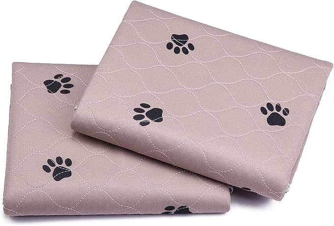 SincoPet Washable Dog Pee Pads with Puppy Grooming Gloves,Puppy Pads,Reusable Pet Training Pads,Large ,Waterproof Pet Pads for Dog Bed Mat,Super Absorbing Whelping Pads,41x41 Inch (Pack of 2)