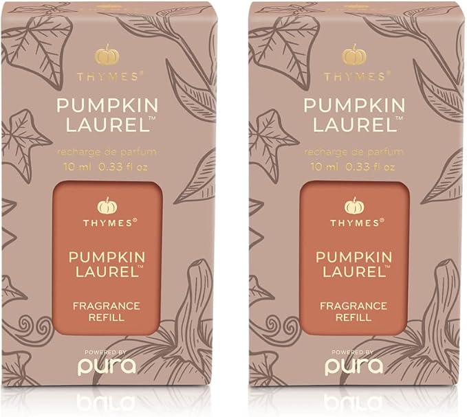 Thymes Pura Refills – 2 Pack of Oil Diffuser Scents – Long-Lasting Pura