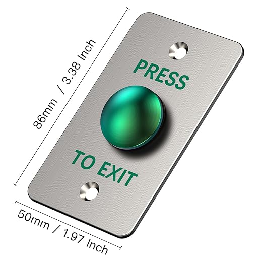 Push to Exit Button for Door Access Control