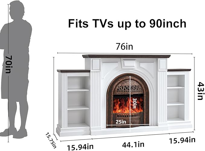 Farmhouse Electric Fireplace