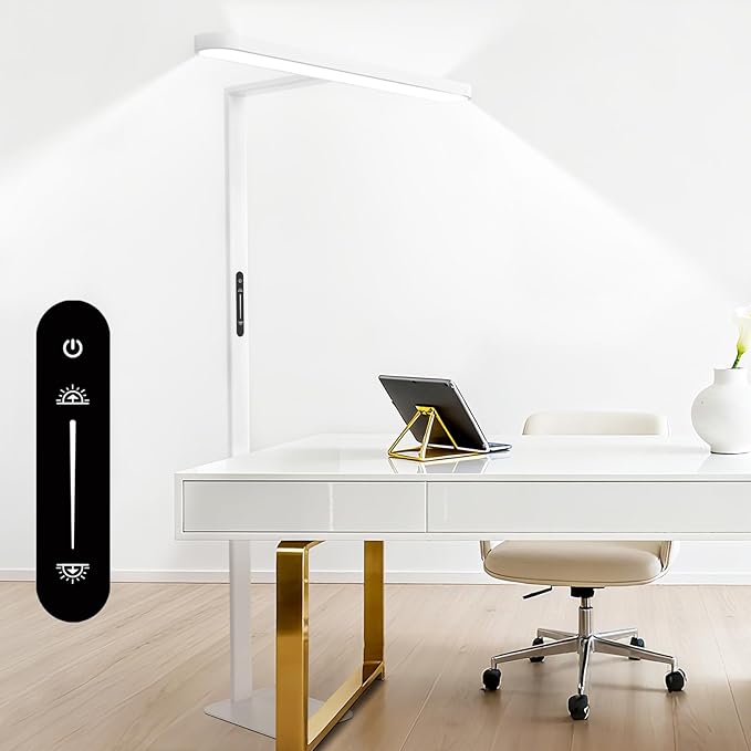 73" LED Floor Lamp, Full Spectrum Eye-Care Reading Floor Lamps, 60W Dimmable Standing Light,4300LM Natural Bright Floor lamp for Living Room, Bedroom, Office, Study Room, Ra97, 4000K