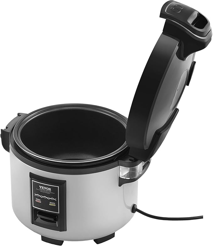 VEVOR Commercial Rice Cooker, 60-Cup Rice Cooker, 13.74 Qt / 13 Liter Large