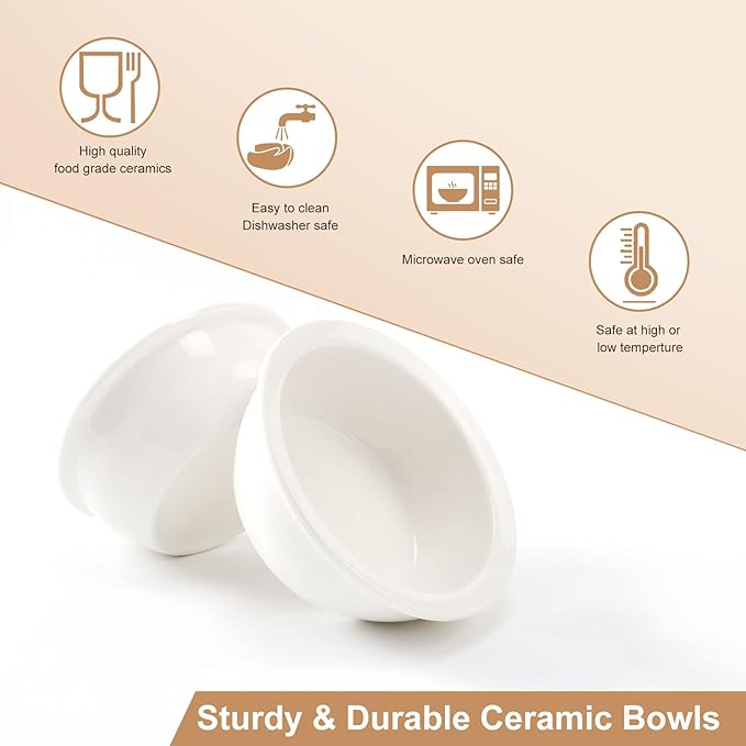 Sunhoo Ceramic Elevated Cat Bowls Raised Puppy Dishes for Food and Water Tilted Wooden Stand for Indoor Cats 5.5 inch Wide Double Dish Orthopedic Reduces Vomiting (Yellow&Brown)