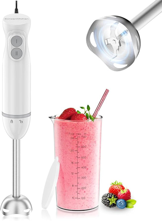 Bonsenkitchen Hand Blender, Immersion Blender