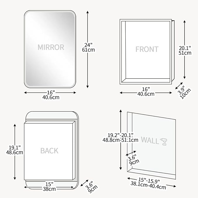 Rectangle Medicine Cabinet