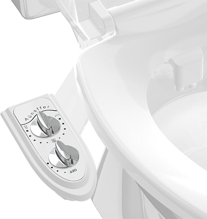 Bidet Toilet Attachment, Non-Electric 3 Wash Modes, Adjustable Water Pressure