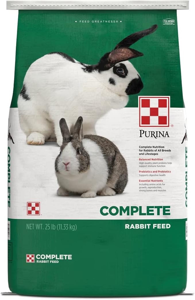 Purina Rabbit Food Complete Pellets, 25 lb