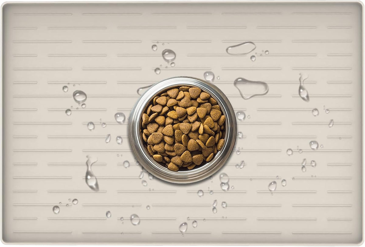24" x 16" Dog Food Mat. A calm, considered pick for modern pet homes.