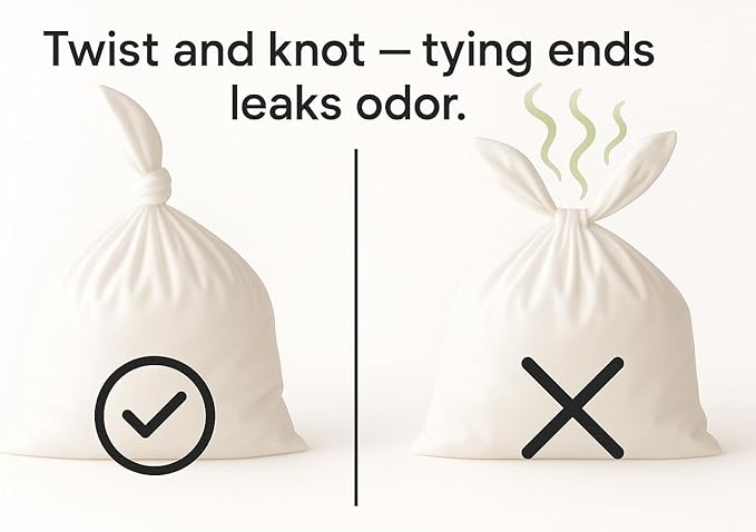 BOS Odor-Sealing Dog Poop Bags for Pet Waste - Disposal Doggy Bags - Scent & Smell Free (90Bags) [Size: M, Color: Light Mint Green] (Pack of 2)