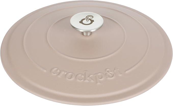 Crock Pot Artisan 7-Quart European Enameled Round Cast Iron Dutch Oven Pot