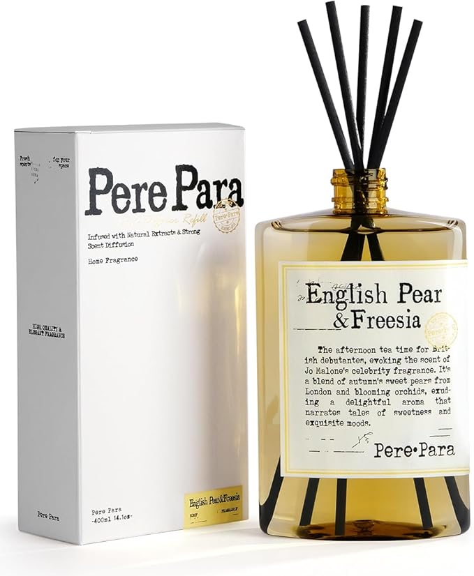 English Pear&Freesia Scent Reed Diffuser Refill 13.53 fl oz