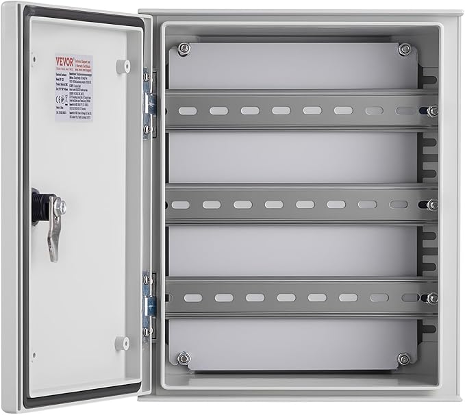 VEVOR Fiberglass Enclosure 23.6 x 15.7 x 9.1 Electrical Enclosure Box NEMA 3X
