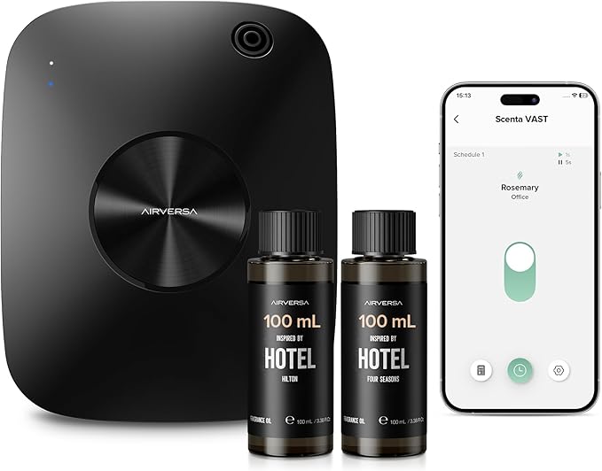 Smart Waterless Essential Oil Diffuser Hotel Scent Starter Kit, 400mL Capacity