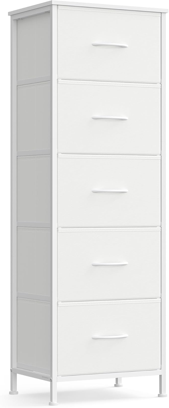 SONGMICS Dresser for Bedroom, Chest of Drawers, 5 Non-Woven Fabric Drawers