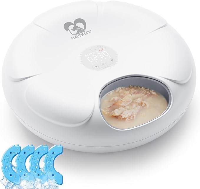 Casfuy Automatic Cat Feeder Cordless