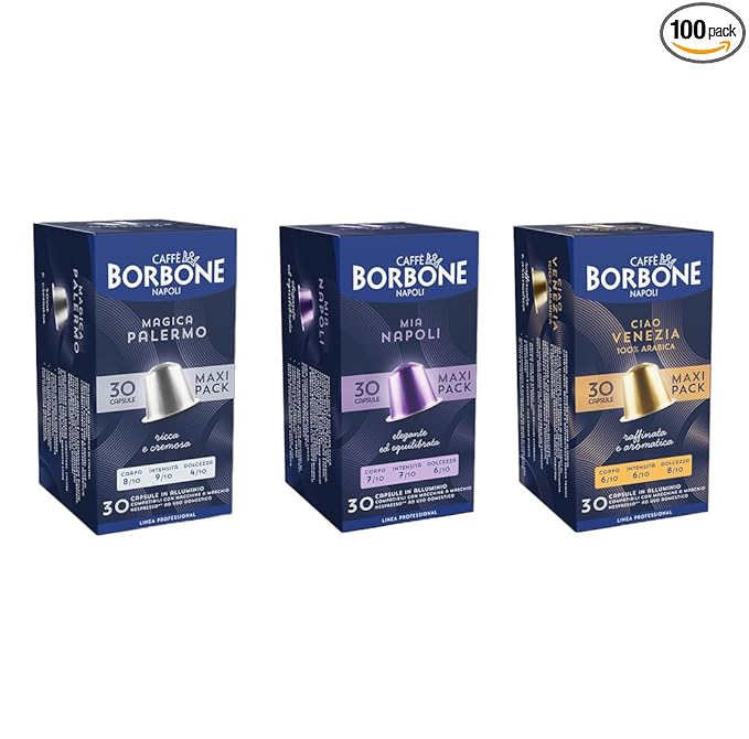 Caffè Borbone Variety Pack Aluminum Capsules Compatible