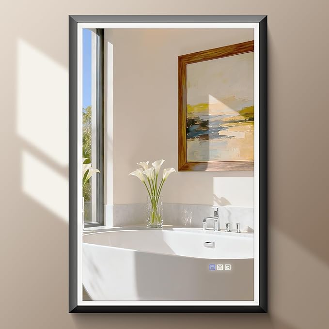 USHOWER 36X24 LED Bathroom Mirror