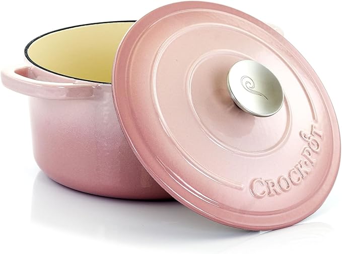 Crock-Pot Artisan Round Enameled Cast Iron Dutch Oven, Pistachio Green